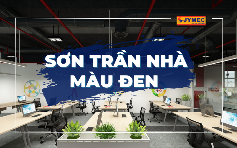 Sơn trần nhà màu đen - Nét mới mẻ trong trang trí nội thất