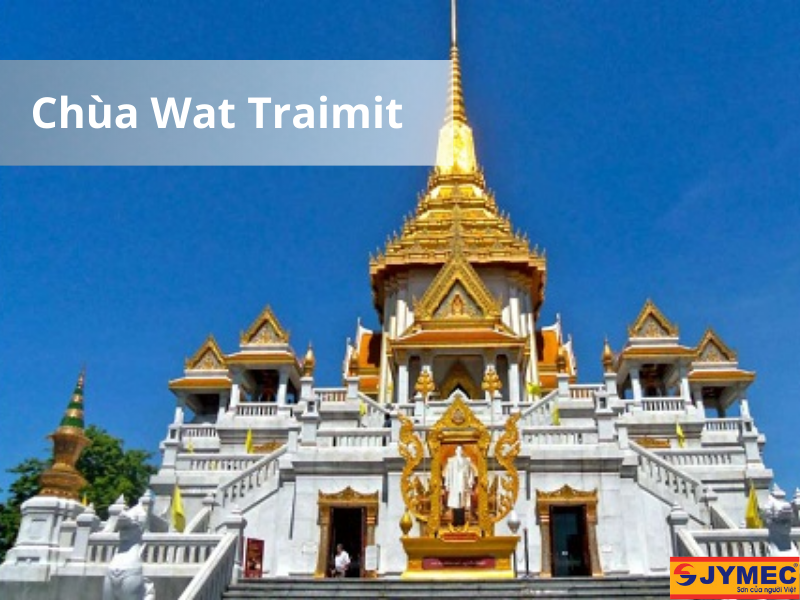 Chùa Wat Traimit sơn nhũ vàng