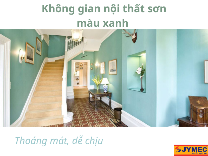 Sử dụng mã màu sơn nội thất JYMEC màu xanh lá Sử dụng mã màu sơn nội thất JYMEC màu xanh lá