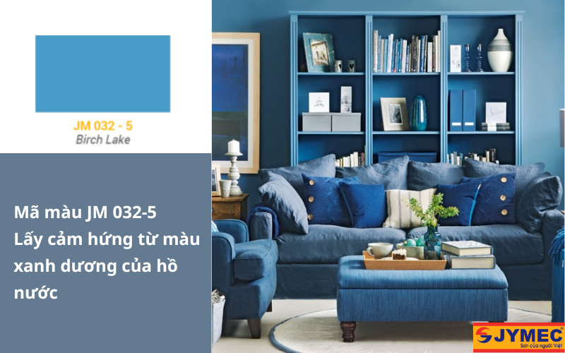 Mã màu xanh dương JM 032-5 rất hợp với mệnh thủy