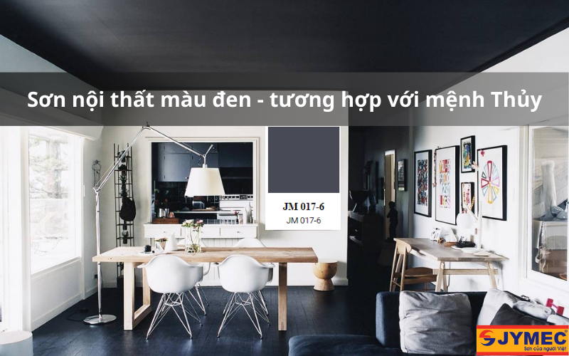 Mã JM 017-6 là màu đen tương hợp mệnh Thủy