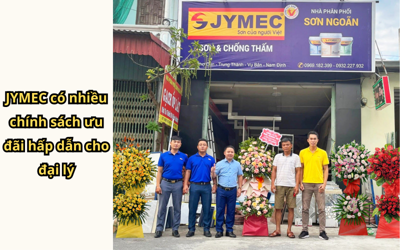 JYMEC có chính sách ưu đãi tốt cho đại lý 