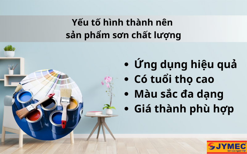 Tiêu chí của một sản phẩm sơn chất lượng