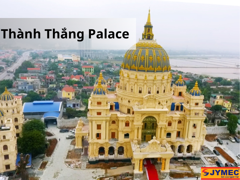 Công trình sơn nhũ áp dụng cho phần mái vòm