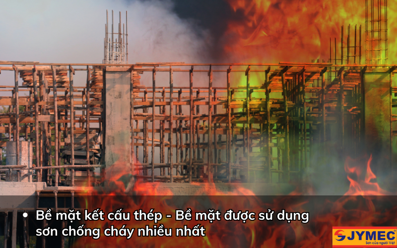 Sơn chống cháy cho bề mặt thép