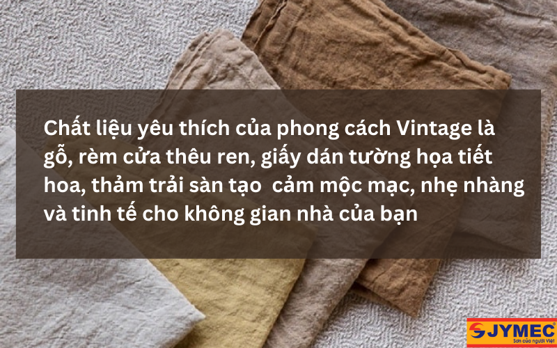 Các chất liệu yêu thích trong phong cách Vintage Các chất liệu yêu thích trong phong cách Vintage