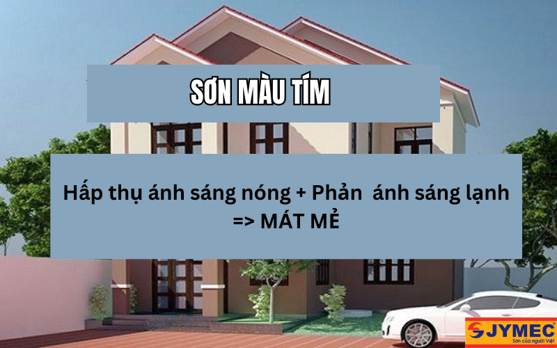 Sơn ngoại thất màu tím mang tới cảm giác dễ chịu mát mẻ Sơn ngoại thất màu tím mang tới cảm giác dễ chịu mát mẻ