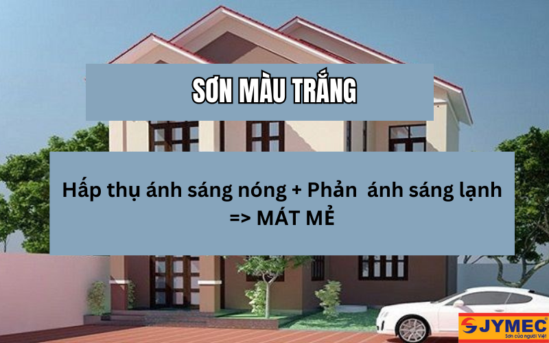 Ngoại thất màu trắng tạo cảm giác mát mẻ, dễ chịu Ngoại thất màu trắng tạo cảm giác mát mẻ, dễ chịu