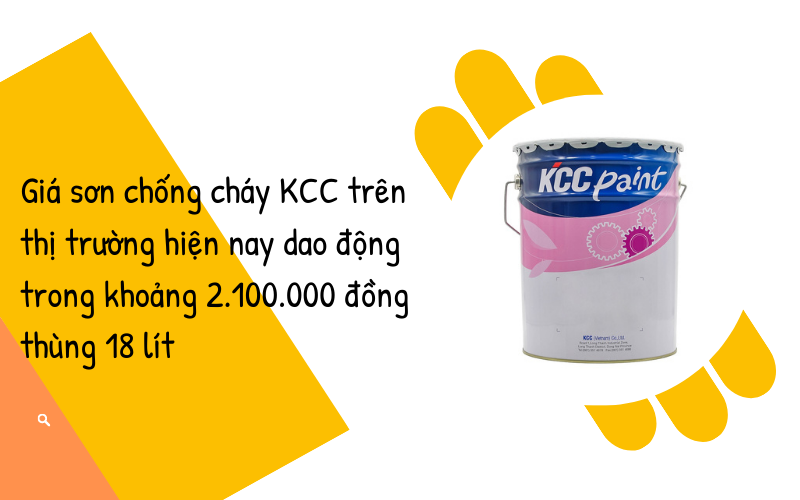 Giá sản phẩm sơn chống cháy của KCC