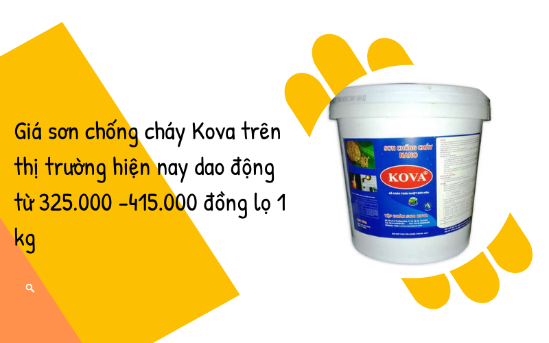 Giá sản phẩm sơn chống cháy của KOVA