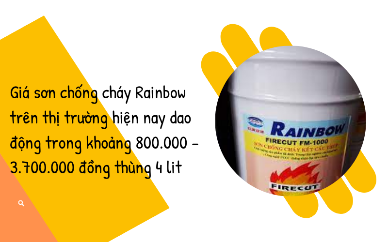 Giá sản phẩm sơn chống cháy của Rainbow