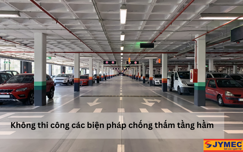 Tầng hầm dễ bị xuống cấp khi không chống thấm