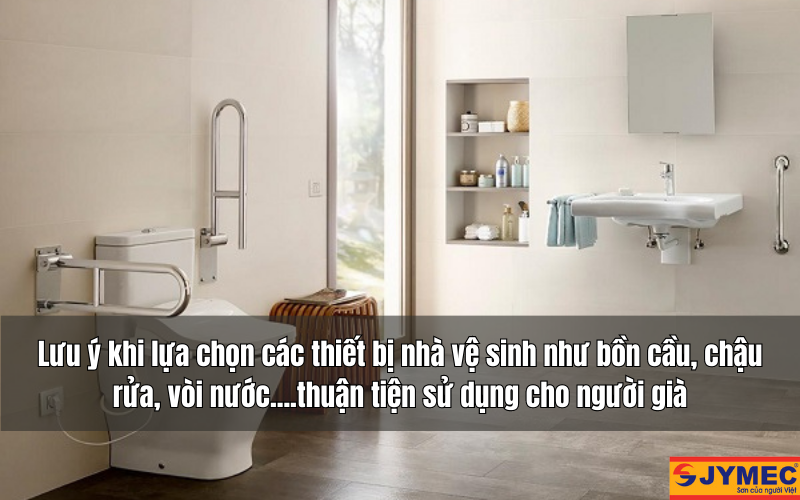 Lựa chọn các thiết bị nhà vệ sinh cho người cao tuổi