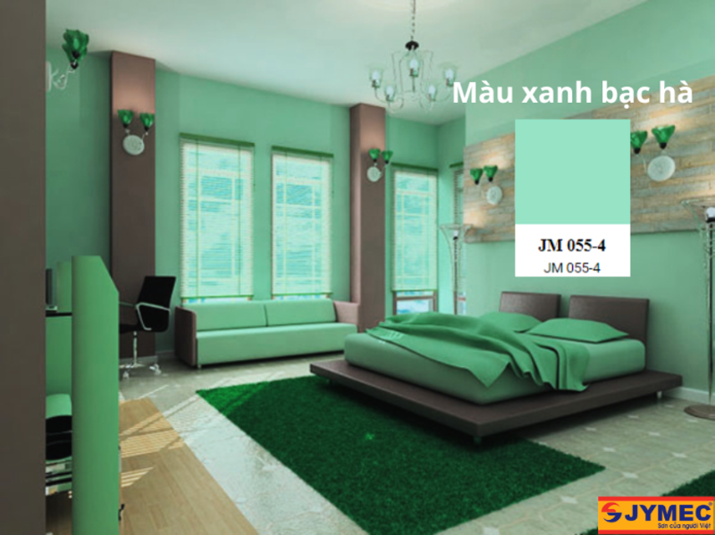 Mã màu JM 055-4 (Mint Green) Mã màu JM 055-4 (Mint Green)