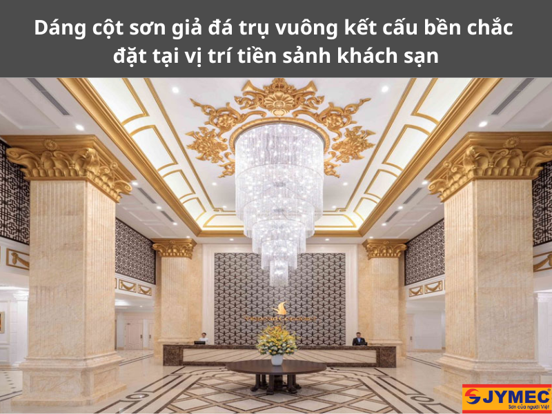 Mẫu cột trụ dáng vuông mạnh mẽ, bền vững