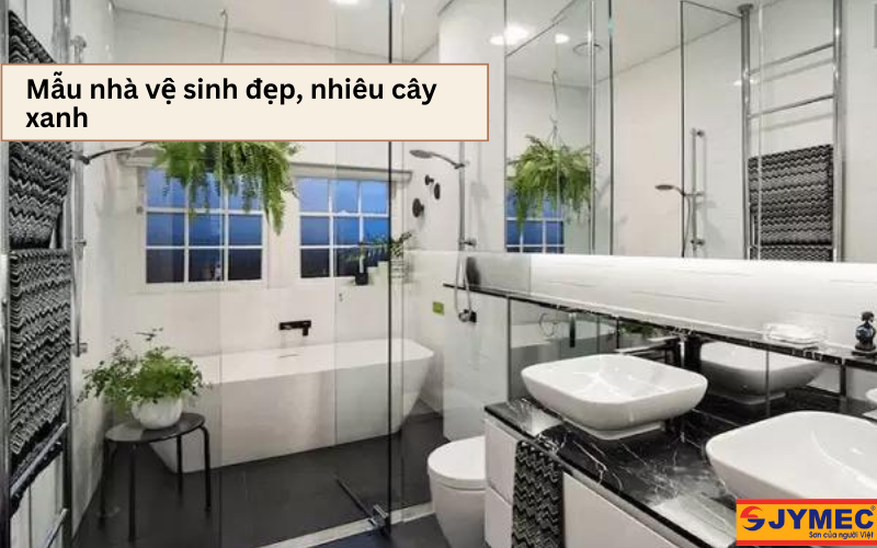 Nhà vệ sinh nhiều cây xanh thoải mái, thư giãn