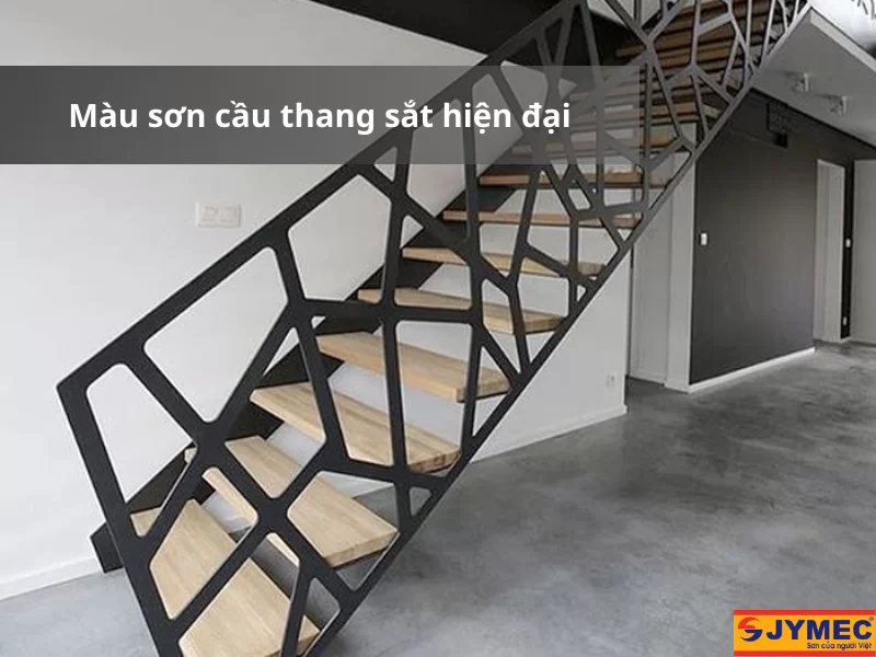 Cầu thang sắt phong cách hiện đại