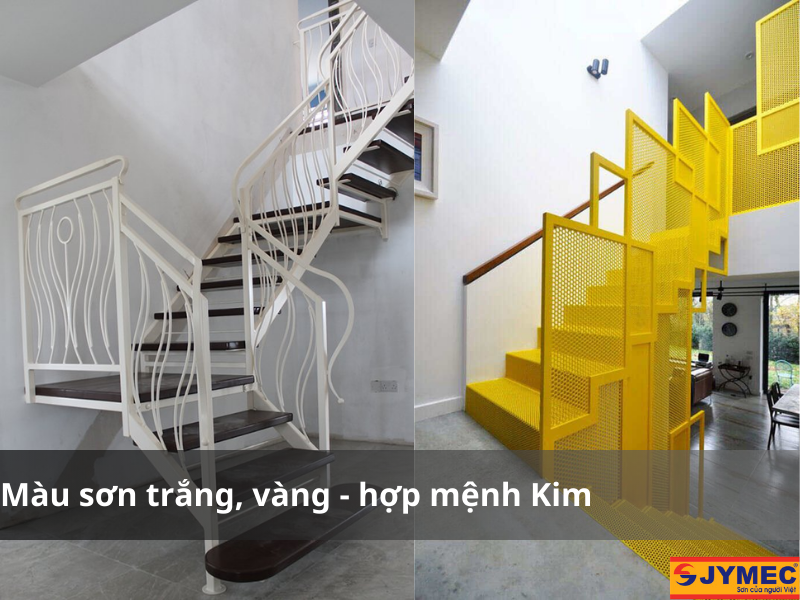 Màu sơn cầu thang cho mệnh Kim