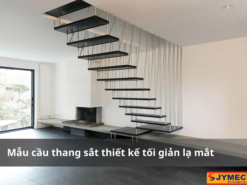 Mẫu cầu thang độc lạ đơn giản