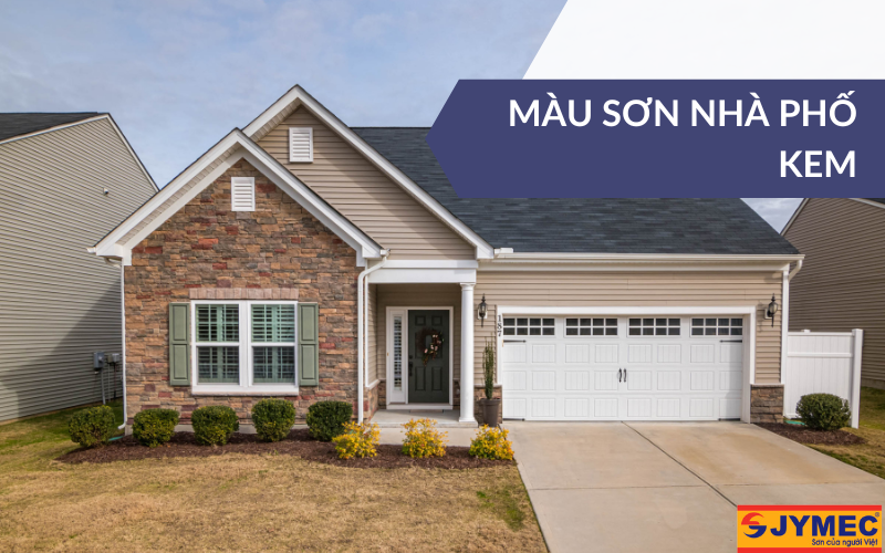 Nhà phố tone màu kem