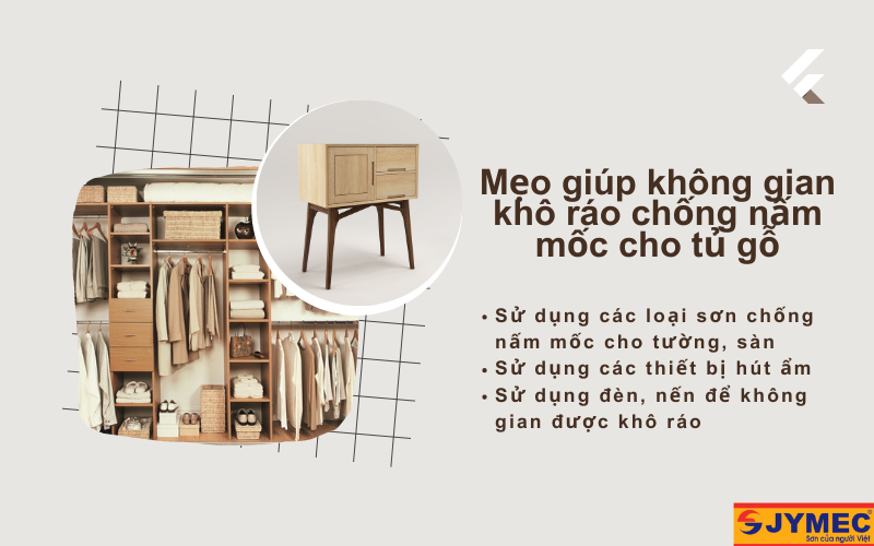 Mẹo giúp tủ gỗ chống nấm mốc