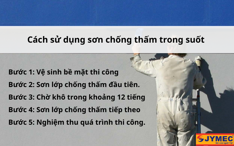 Quy trình thi công sơn chống thấm