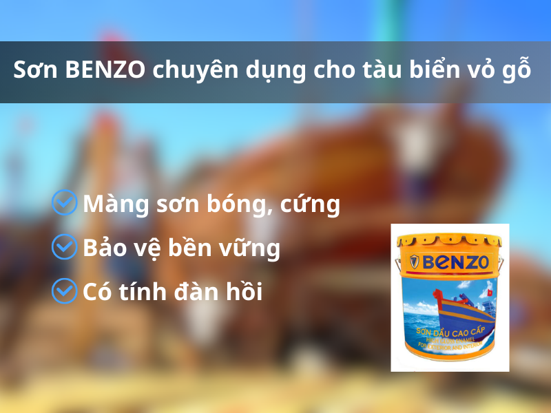 Sơn BENZO dùng cho kết cấu gỗ