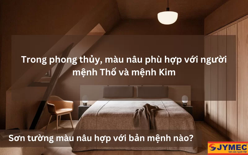 Sơn màu nâu hợp với bản mệnh nào ?