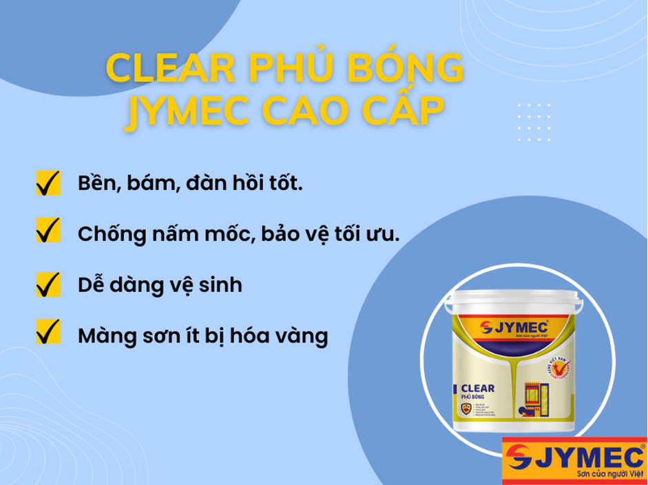 Dòng sơn phủ bóng của JYMEC Dòng sơn phủ bóng của JYMEC