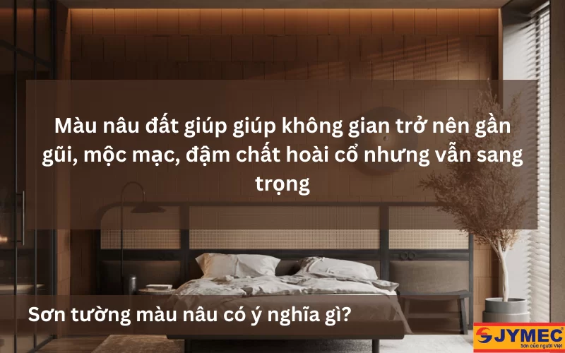 Ý nghĩa của sơn màu nâu 