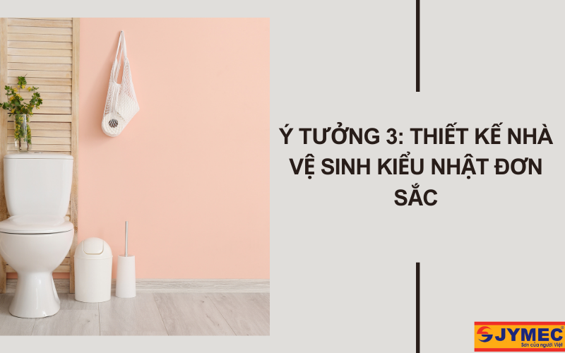 Thiết kế nhà vệ sinh phong cách đơn sắc