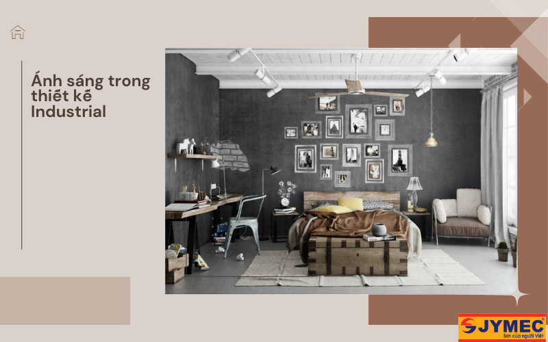 Ánh sáng trong phong cách nội thất Industrial