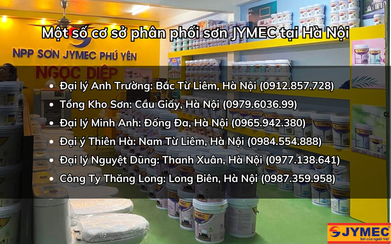 Đại lý sơn nhà JYMEC tại Hà Nội