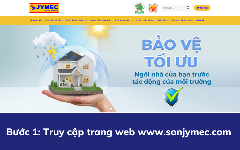 Cách tìm địa chỉ đại lý sơn JYMEC