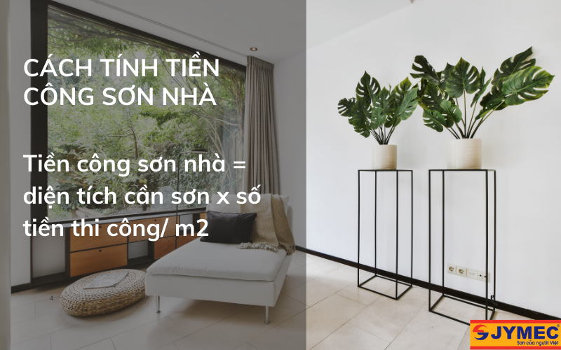 Cách tính tiền công sơn nhà theo m2