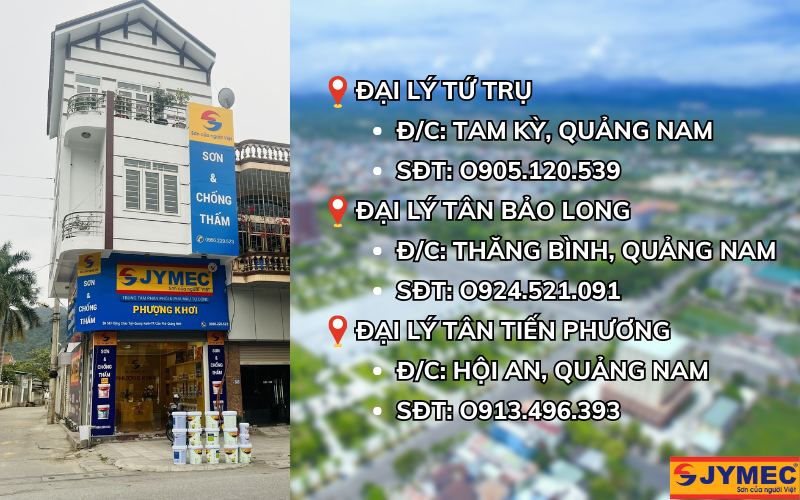Danh sách các đại lý bán sơn đá JYMEC