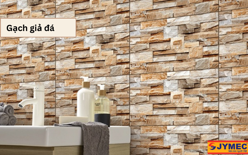 Gạch giả đá sử dụng trang trí ngoại thất