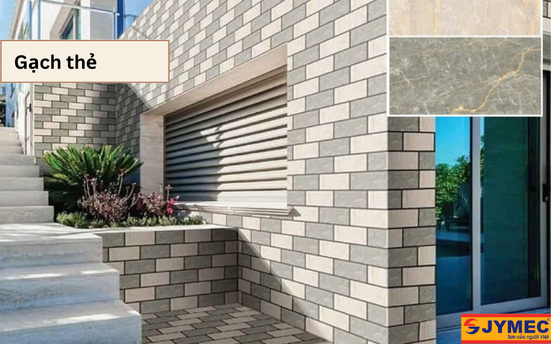Sử dụng gạch thẻ trong trang trí nhà