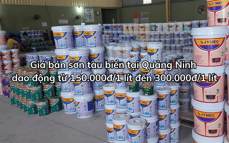 Giá sơn hàng hải tại Quảng Ninh rất đa dạng