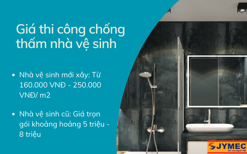 Giá thi công chống thấm nhà vệ sinh tại Hà Nội