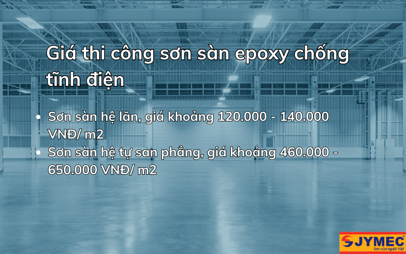 Giá thành thi công sơn Epoxy chống tĩnh điện
