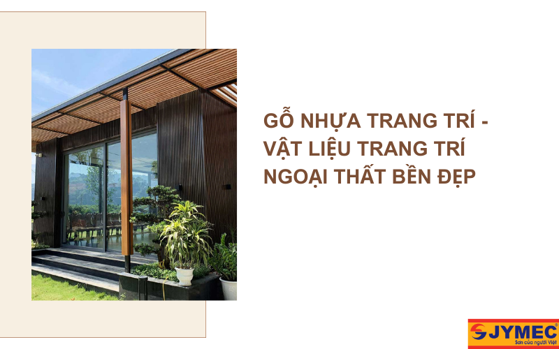 sử dụng gỗ nhựa trong trang trí