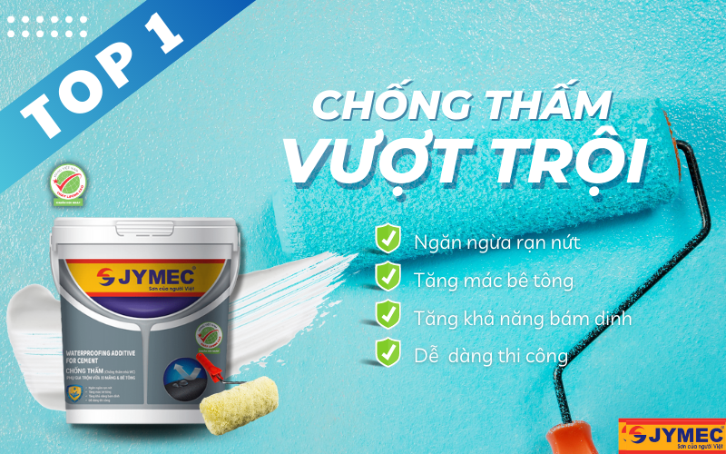 Hãng sơn chống thấm nhà vệ sinh JYMEC vượt trội