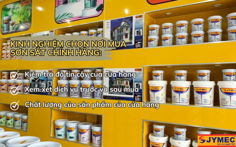 Kinh nghiệm chọn mua sơn sắt JYMEC