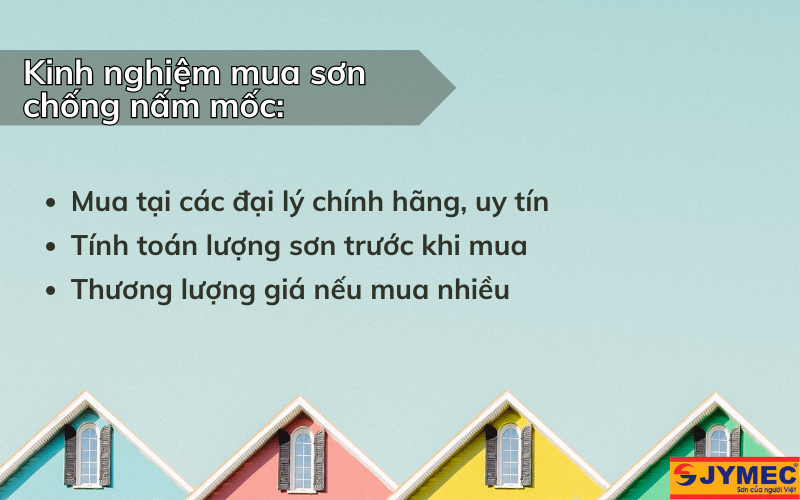 Kinh nghiệm mua sơn chống nấm mốc