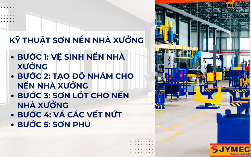 Kỹ thuật sơn nền nhà xưởng đúng chuẩn