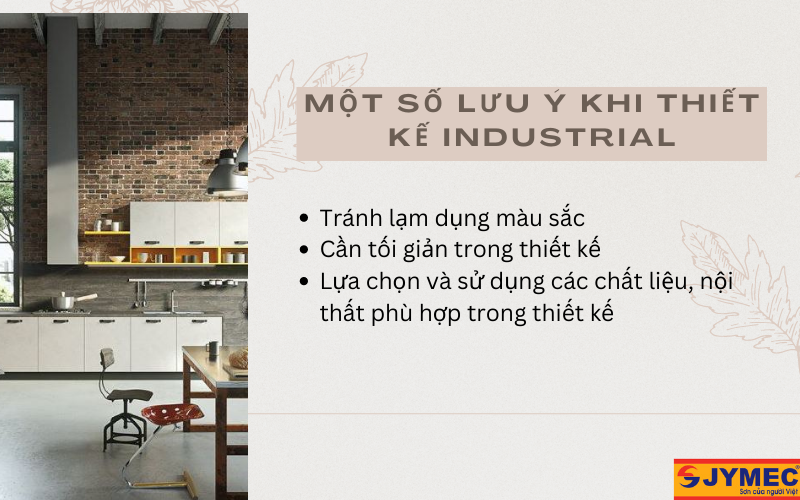 Một số lưu ý khi thiết kế Industrial