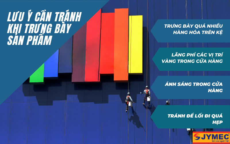 Một số lưu ý cần tránh khi trưng bày hàng hóa