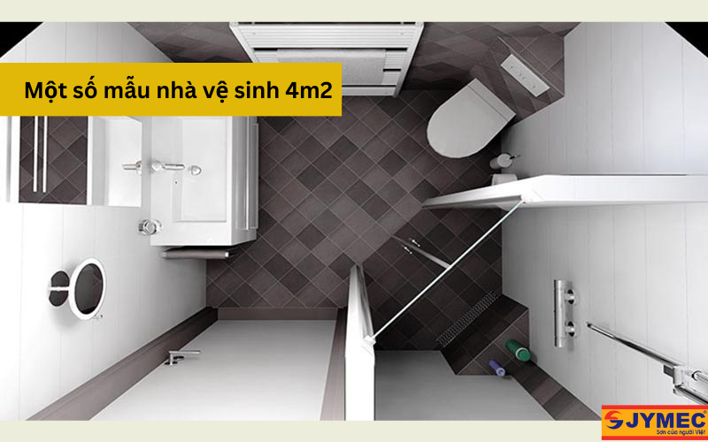 Thiết kế nhà vệ sinh 4m2 đẹp rộng rãi