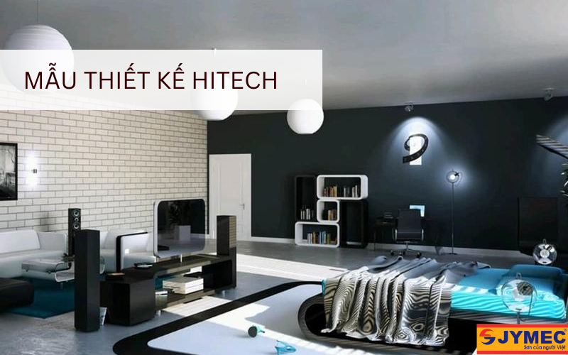 Phòng ngủ thiết kế theo phong cách hitech